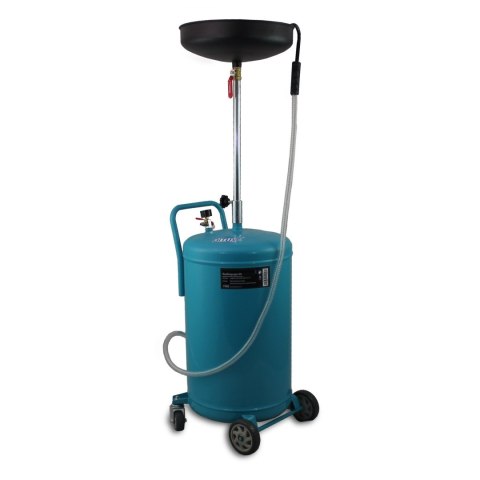 Przenośna mobilna Zlewarka do oleju Warsztatowa Regulowana ze zbiornikiem 80L