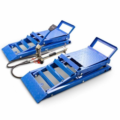 RAMPA RAMPY HYDRAULICZNE WARSZTATOWE KOMPLET 2 SZTUKI Z PODNOŚNIKIEM