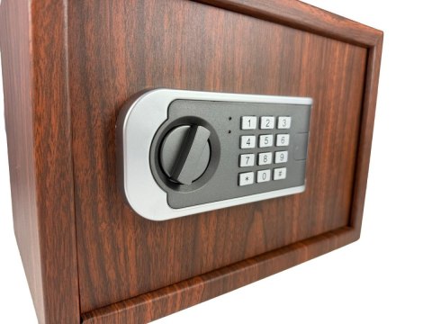 Sejf biurowy domowy imitujący drewno Szafka pancerna Sejfik Meblowy klucz