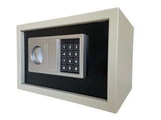 Sejf domowy biurowy na zamek elektroniczny hotelowy kasa 2 klucze w zestawie