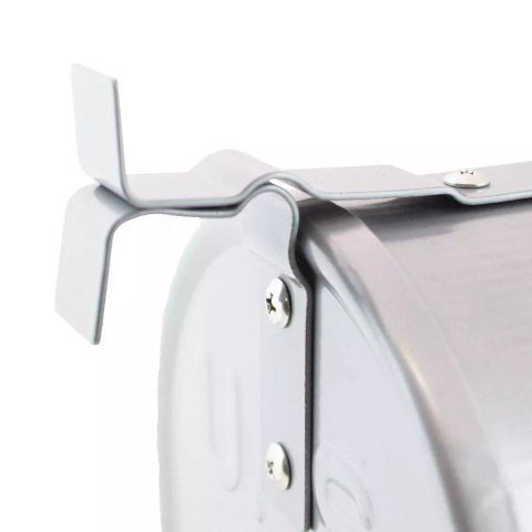 Skrzynka Pocztowa Amerykańska na listy prasę gazety srebrna z flagą