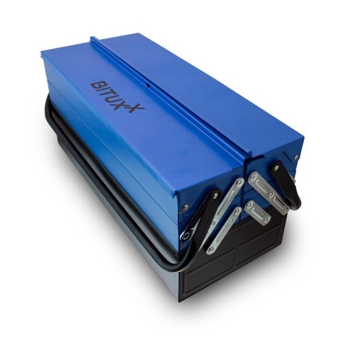 Skrzynka narzędziowa zestaw 85 elementów klucze nasadki bity śrubokręt komplet narzędzi