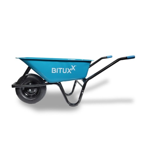 Taczka Ogrodowa Solidna taczka 100L jednokołowa niebieska Mocna 250kg