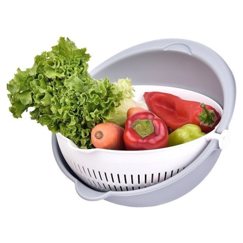 Cedzak obrotowy z miską miska kuchenna 25 cm sitko