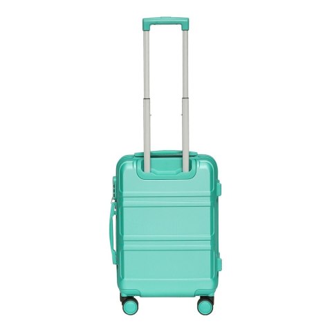 Walizka Kabinowa + kuferek kosmetyczka zestaw Barut zielone z ABS