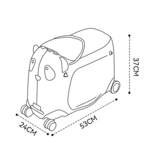 Walizka podróżna dla dziecka z miejscem do siedzenia - bagaż podręczny