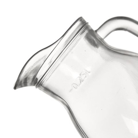 Dzbanek szklany do napojów z uchwytem 250 ml