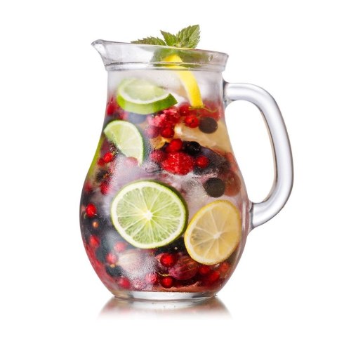 Dzbanek szklany do wody kompotu napojów lemoniady z uchwytem 0,25 l