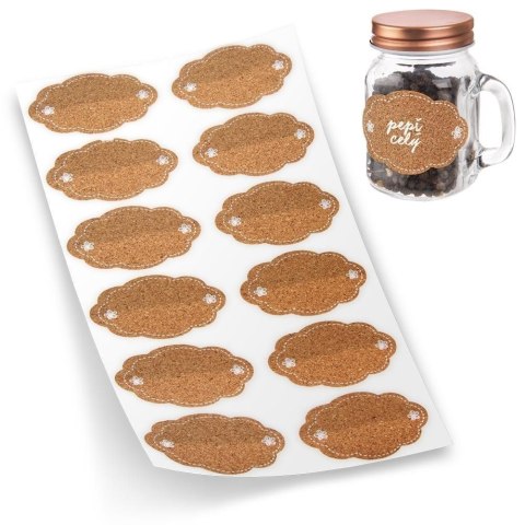 Etykiety samoprzylepne na słoiki naklejki na przetwory 12 sztuk