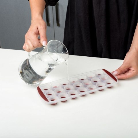 Foremka forma do 21 kostek lodu z silikonowym dnem łatwe wyciąganie