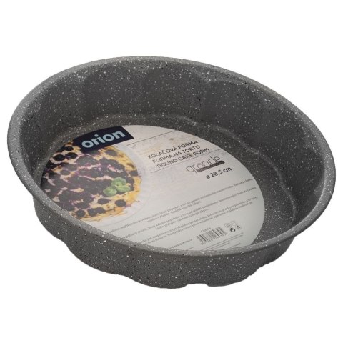 Forma do pieczenie blacha do ciasta pizzy zapiekania okrągła granitowa GRANDE 28,5 cm