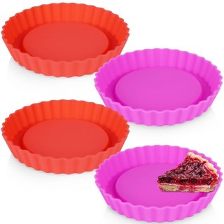 Forma do tarty silikonowa 12 cm 4 szt.