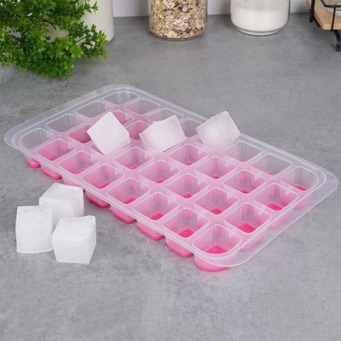 Forma foremka na lód 32 kostki do kostek lodu łatwe wyciąganie silikonowa duża