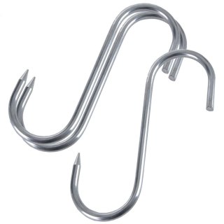 Haczyk hak wieszak stalowy do wędzarni na kiełbasy wędliny 13,5x9 cm 3 sztuki