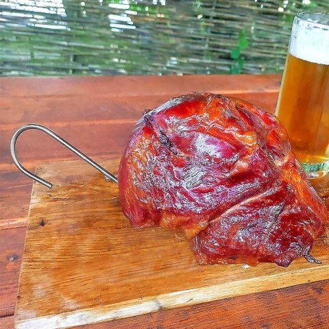 Hak haczyk wędzarniczy stalowy zestaw 4 szt. 15x12 cm