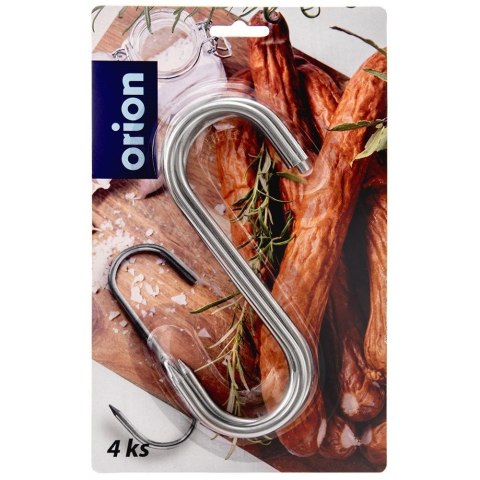 Hak haczyk wędzarniczy stalowy zestaw 4 szt. 15x12 cm