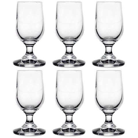 Kieliszki do wódki szklany na nóżce 20 ml 6 szt.