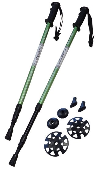 Kije Trekkingowe do Nordic Walking Składane Regulowane KUBISPORT 65-135 cm