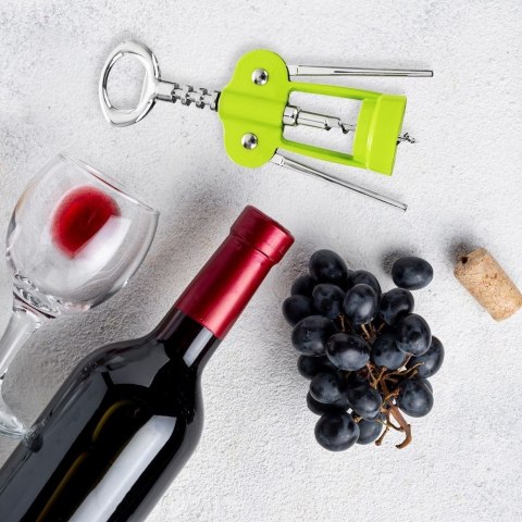 Korkociąg otwieracza do wina butelek zielony