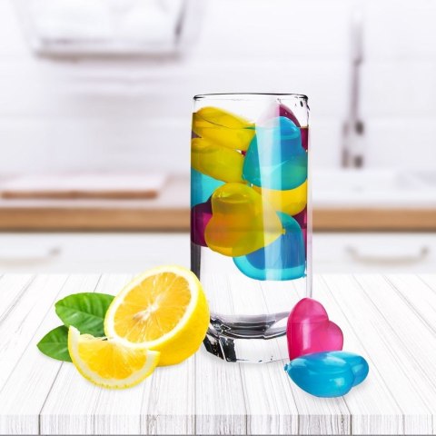 Kostki lodowe serca forma na lód do kostek lodu zestaw komplet 20 szt.