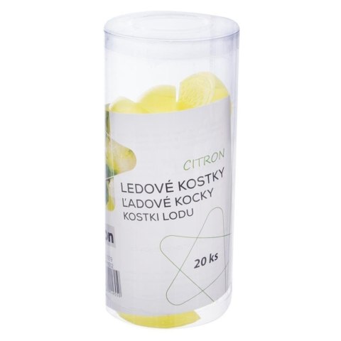 Kostki lodowe wielorazowe cytryny forma na lód do kostek lodu zestaw 20 szt.