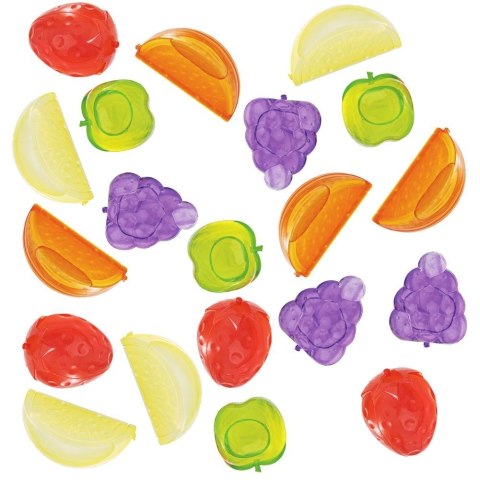 Kostki lodowe wielorazowe owoce forma na lód do kostek lodu zestaw komplet 20 sztuk