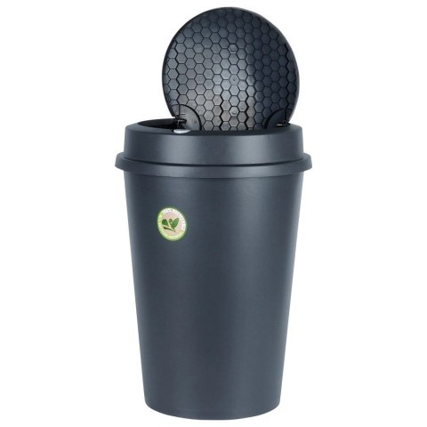 Kosz na śmieci plastikowy czarny 47 l