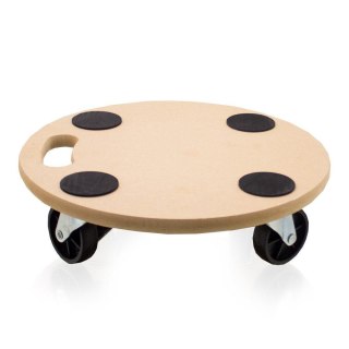 Wózek transportowy do 200kg płyta okrągła mdf 38cm na kółkach do przewożenia