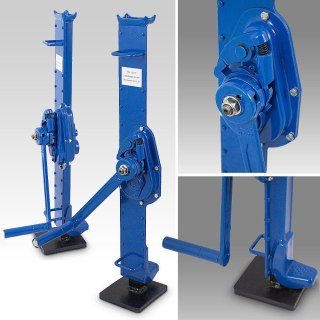 Zestaw 2 sztuk Podnośników korbowych Warsztatowych Bituxx niebieskie