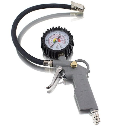 Zestaw Pneumatyczny Pistolet do przedmuchiwania Manometr 3elementy