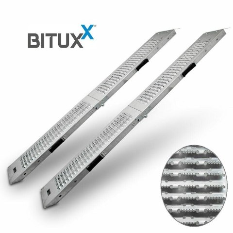 Zestaw Ramp najazdy 2 szt Podjazd załadunkowy BITUXX 400kg 180cm