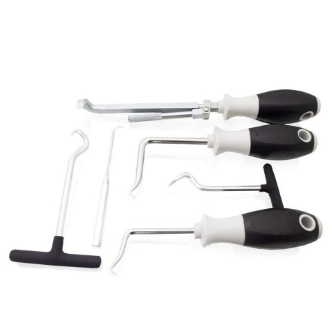 Zestaw narzędzi hakowych do demontażu uszczelek olejowych węży 6 elem. w walizce