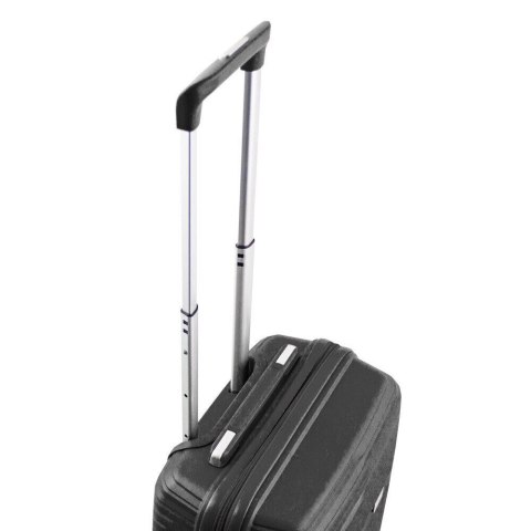 Zestaw walizek podróżnych 3szt Barut Czarne ABS 4 kółka 360° rączka teleskopowa