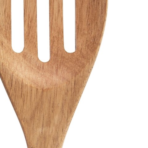 Łopatka kuchenna drewniana akacjowa ażurowa 30 cm do mieszania nakładania