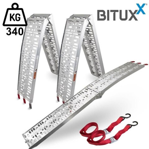 Zestaw/Komplet Ramp Najazdów do Quada/Traktorka 680kg Alu Rampy/Szyny