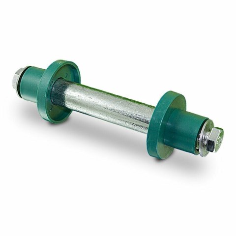 Żółte koło bezdętkowe do taczki/wózka Mocne z dodatkową ośką uniwersalne