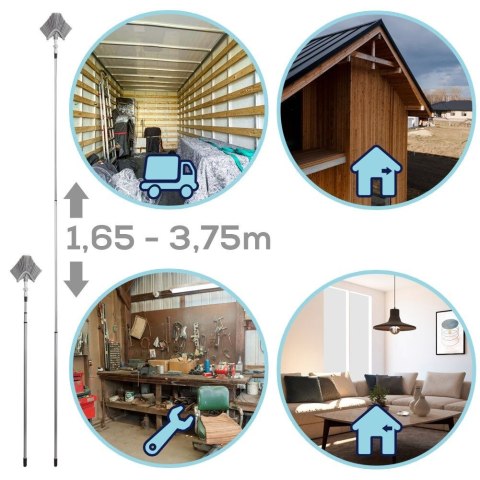 MIOTŁA TRÓJKĄTNA TELESKOPOWA SZCZOTKA DO PAJĘCZYN