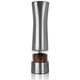 Młynek do mielenia pieprzu soli przypraw elektryczny automatyczny stalowy 21,5 cm