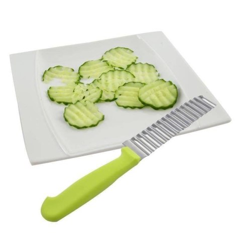 Nóż karbowany falisty ozdobny do frytek warzyw