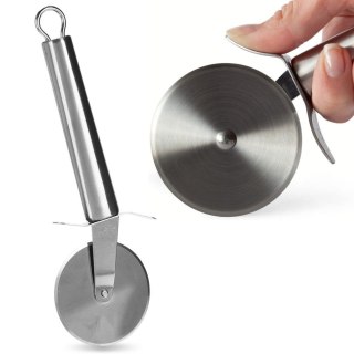 Nóż okrągły radełko do krojenia pizzy stalowy krajalnica krajacz 21 cm