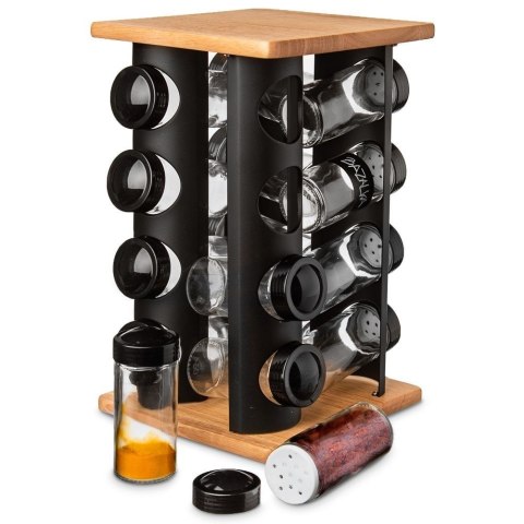 OBROTOWY STOJAK NA PRZYPRAWY Z DOZOWNIKIEM 16 SZT.