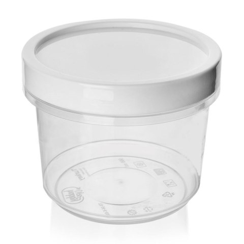 Pojemnik kuchenny do żywności z silikonową uszczelką okrągły zakręcany na zupę 560 ml