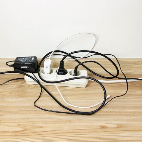 Pojemnik na kable biały