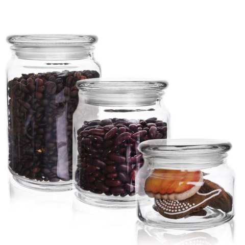 Pojemnik szklany kuchenny słój słoik 0,38 l retro