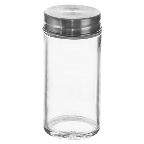 Pojemnik szklany na przyprawy z dozownikiem / solniczka przyprawnik