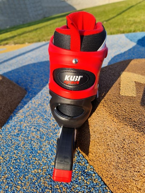 Rolki dla Dzieci Dziecięce Regulowane Czerwone Solidne KUBISPORT r. 39-42