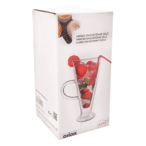 Szklanka termiczna z podwójną ścianką 0,27 l uchwyt