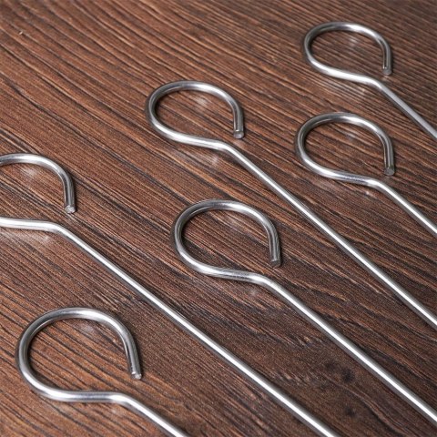 Szpikulec szpikulce stalowe do szaszłyków zestaw do grilla 6 szt. 29 cm