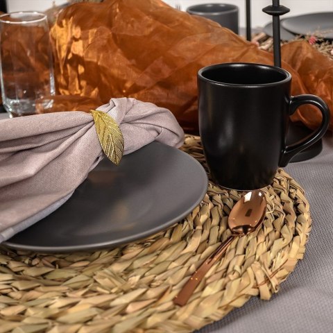 Talerz deserowy płaski płytki ceramiczny talerzyk na desery szary ALFA 21,5 cm