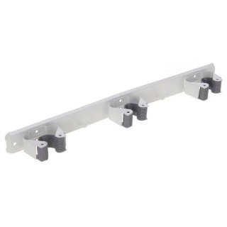 Wieszak uchwyt metalowy ogrodowy na mopa miotły kije narzędzia grabie potrójny